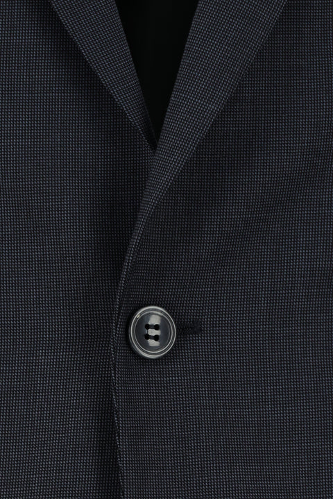 Medium Anthracite 7 Drop Super Slim Fit Extra Narrow Cut Patterned Suit