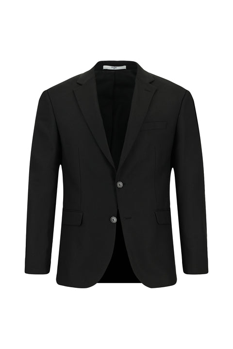 Siyah 7 Drop Slim Fit Dar Kesim Desenli Takım Elbise