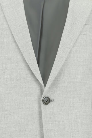  Açık Gri 7 Drop Slim Fit Dar Kesim Desenli Takım Elbise
