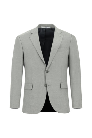  Orta Gri 7 Drop Slim Fit Dar Kesim Desenli Takım Elbise