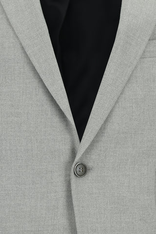  Orta Gri 7 Drop Slim Fit Dar Kesim Desenli Takım Elbise
