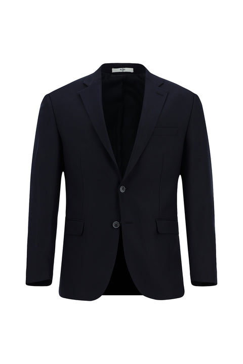 Dark Navy 7 Drop Slim Fit Patterned Suit
