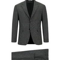 Light Anthracite 7 Drop Slim Fit Patterned Suit