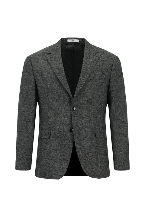 Light Anthracite 7 Drop Slim Fit Patterned Suit