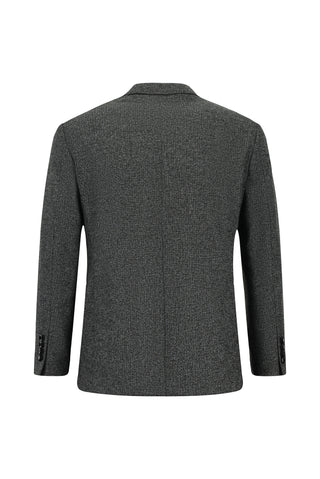  Açık Antrasit 7 Drop Slim Fit Dar Kesim Desenli Takım Elbise