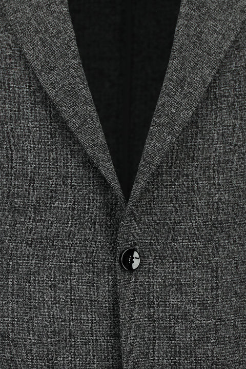Light Anthracite 7 Drop Slim Fit Patterned Suit