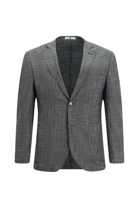Koyu Lacivert 7 Drop Super Slim Fit Eksra Dar Kesim Desenli Beli Lastikli İpli Takım Elbise