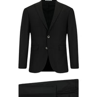 Siyah 7 Drop Super Slim Fit Eksra Dar Kesim Takım Elbise
