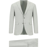 Açık Gri 7 Drop Super Slim Fit Eksra Dar Kesim Takım Elbise