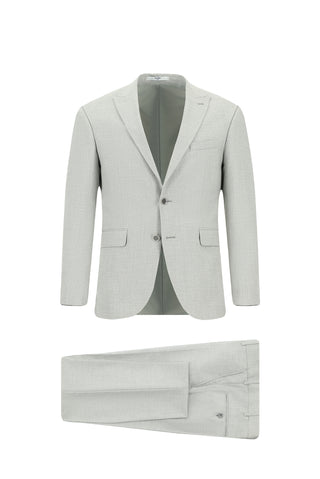  Açık Gri 7 Drop Super Slim Fit Eksra Dar Kesim Takım Elbise