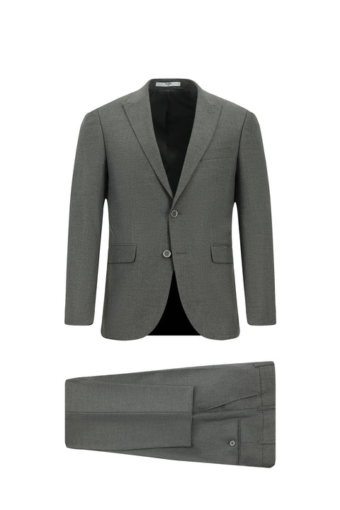 Medium Gray 7 Drop Super Slim Fit Extra Narrow Cut Suit