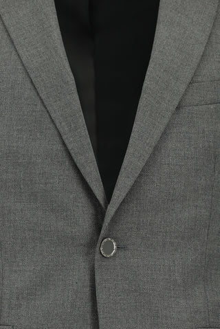  Orta Füme 7 Drop Super Slim Fit Eksra Dar Kesim Takım Elbise