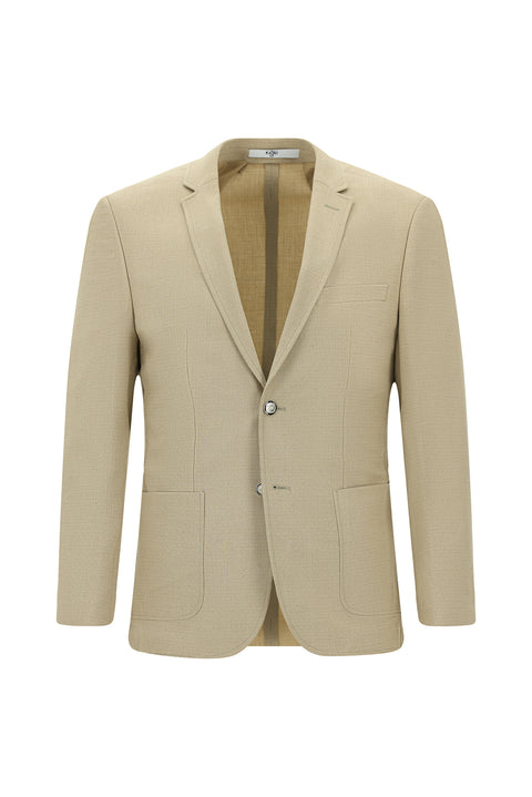 Light Beige 7 Drop Super Slim Fit Extra Narrow Cut Patterned Elastic Waist Drawstring Sport Suit