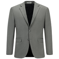 Dark Gray 4-Drop Relaxed Fit Lycra Patterned Suit