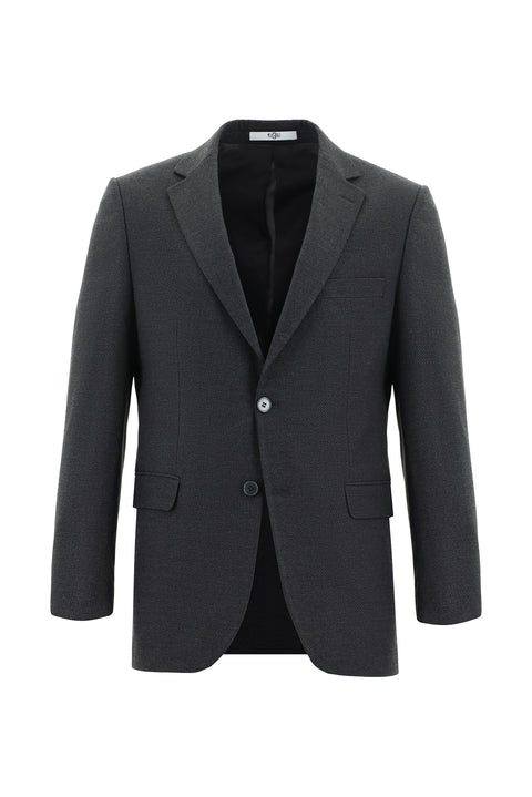 Dark Anthracite 6 Drop Regular Fit Standard Cut Patterned Suit