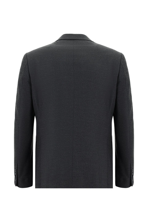 Dark Anthracite 6 Drop Regular Fit Standard Cut Patterned Suit