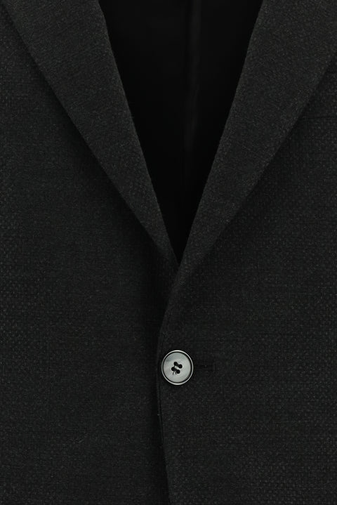 Dark Anthracite 6 Drop Regular Fit Standard Cut Patterned Suit