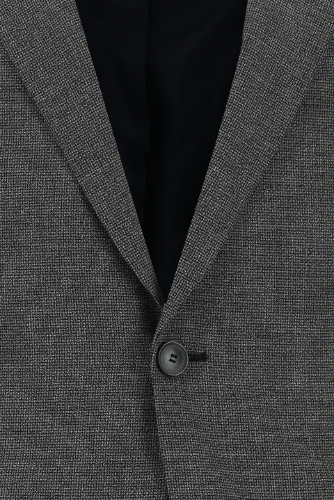 Dark Anthracite 7 Drop Slim Fit Patterned Suit