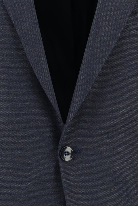 Medium Navy 7 Drop Slim Fit Patterned Suit