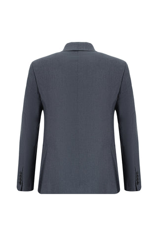  Koyu Füme 7 Drop Slim Fit Dar Kesim Desenli Takım Elbise