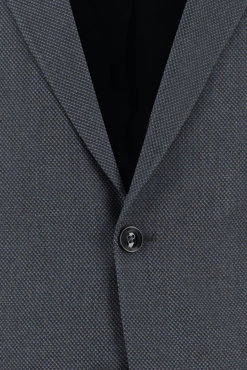 Dark Gray 7 Drop Slim Fit Patterned Suit