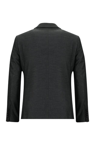  Koyu Füme 7 Drop Slim Fit Dar Kesim Desenli Takım Elbise