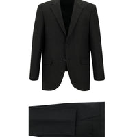 Dark Anthracite 4-Drop Relaxed Fit Patterned Suit