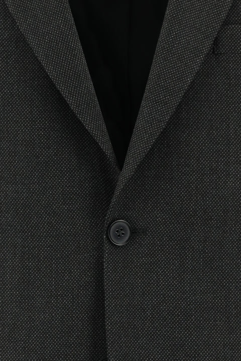 Dark Anthracite 4-Drop Relaxed Fit Patterned Suit