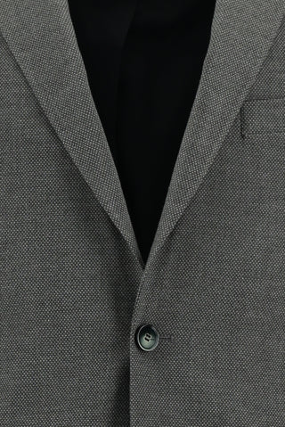  Orta Füme 7 Drop Slim Fit Dar Kesim Desenli Takım Elbise