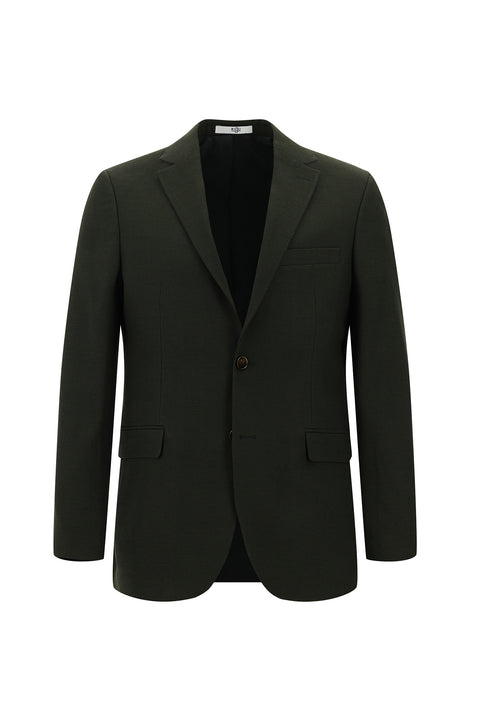 Dark Khaki 6 Drop Regular Fit Standard Cut Patterned Suit