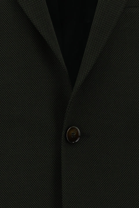 Dark Khaki 7 Drop Slim Fit Patterned Suit