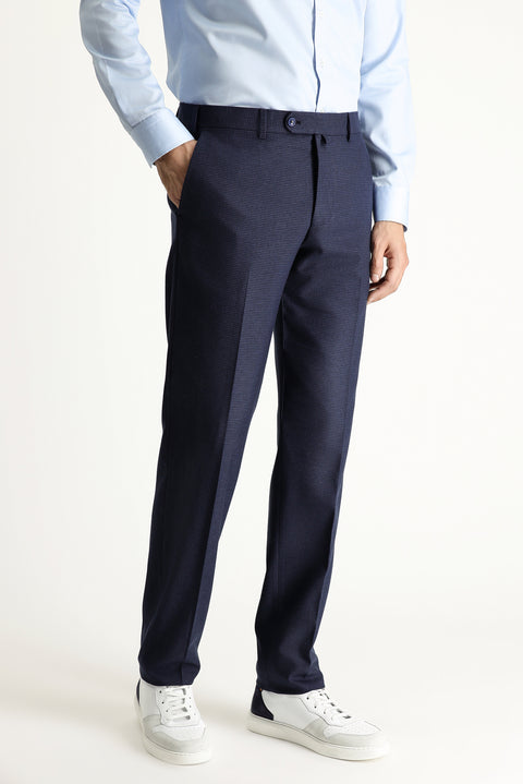 Dark Navy 8 Drop Muscle Fit Long Athletic Cut Double-Breasted Suit