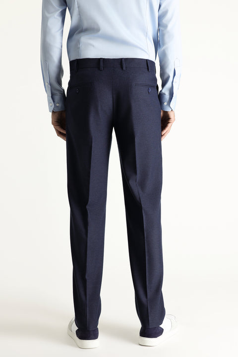 Dark Navy 8 Drop Muscle Fit Long Athletic Cut Double-Breasted Suit