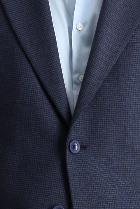 Dark Navy 8 Drop Muscle Fit Long Athletic Cut Double-Breasted Suit