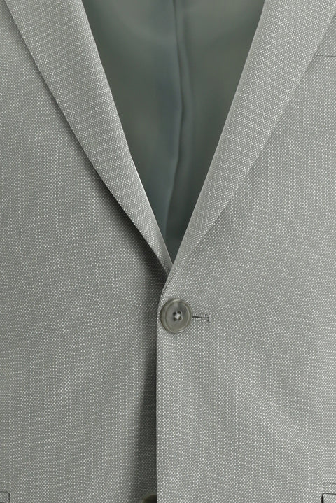 Light Grey 7 Drop Super Slim Fit Extra Narrow Cut Patterned Suit