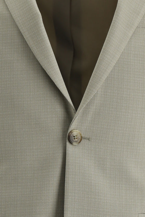 Light Beige 7 Drop Super Slim Fit Extra Narrow Cut Patterned Suit