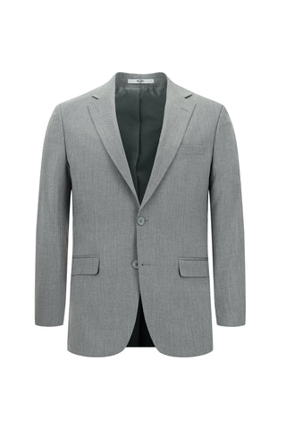  Orta Füme 6 Drop Regular Fit Standart Kesim Desenli Takım Elbise