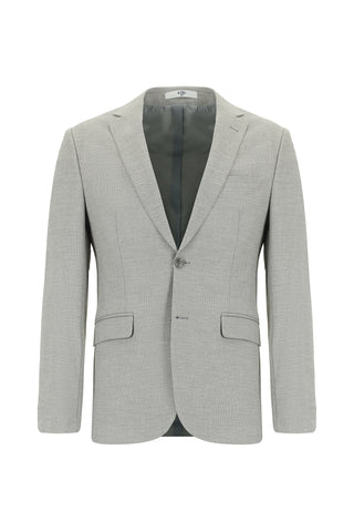  Orta Gri 7 Drop Super Slim Fit Eksra Dar Kesim Desenli Takım Elbise