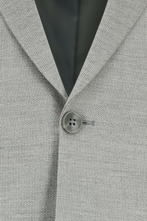 Medium Grey 7 Drop Super Slim Fit Extra Narrow Cut Patterned Suit