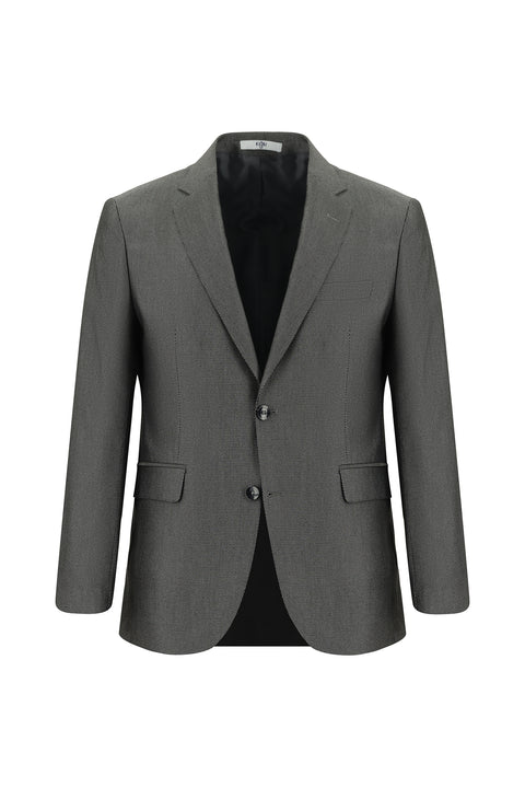 Dark Anthracite 7 Drop Slim Fit Patterned Suit