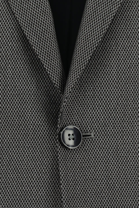 Dark Anthracite 7 Drop Slim Fit Patterned Suit
