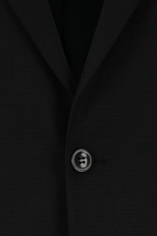  Siyah 7 Drop Slim Fit Dar Kesim Desenli Takım Elbise