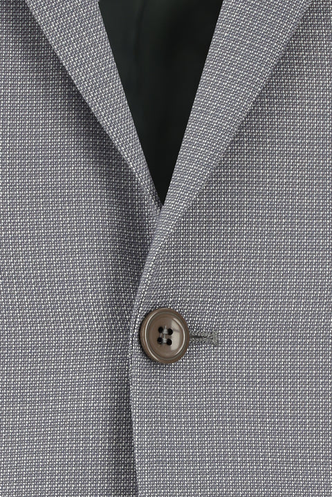 Medium Grey 7 Drop Slim Fit Patterned Suit