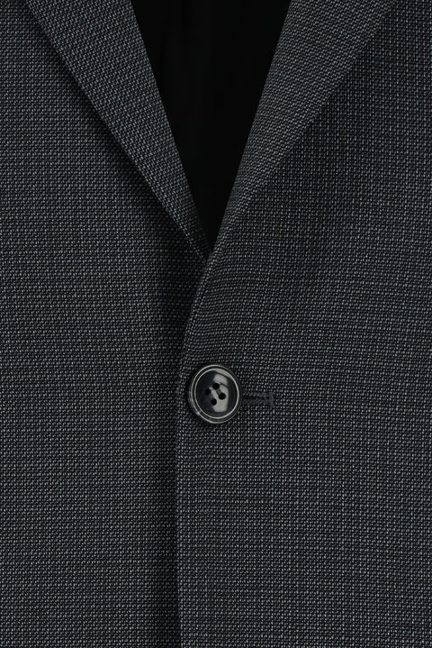 Dark Gray 7 Drop Slim Fit Patterned Suit
