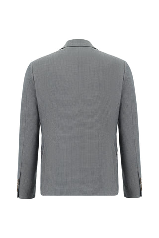  Koyu İndigo 6 Drop Regular Fit Standart Kesim Desenli Takım Elbise