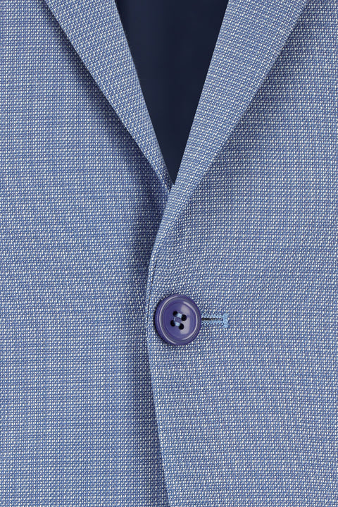 Blue 7 Drop Slim Fit Patterned Suit