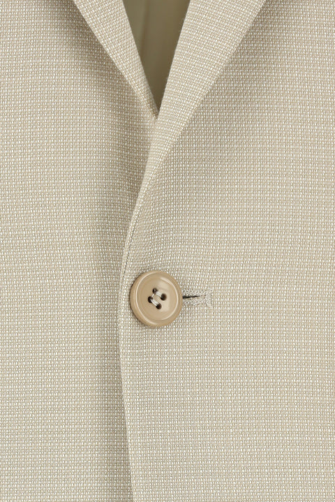 Light Beige 6 Drop Regular Fit Standard Cut Patterned Suit