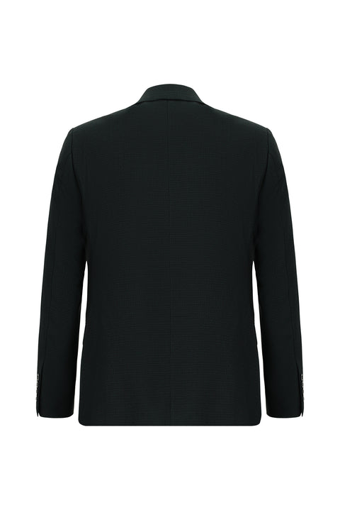 Dark Green 6 Drop Regular Fit Standard Cut Patterned Suit