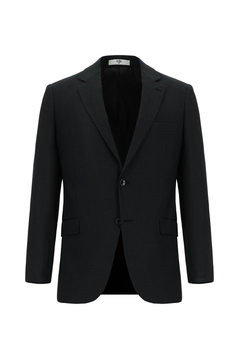 Dark Anthracite 6 Drop Regular Fit Standard Cut Patterned Suit