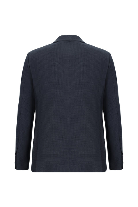 Medium Anthracite 6 Drop Regular Fit Standard Cut Patterned Suit